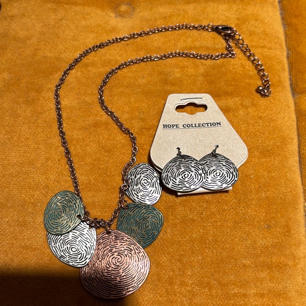 Hope Collection Necklace and Earrings Set.